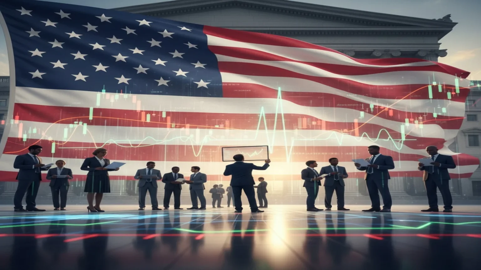 الناتج المحلي الإجمالي الأمريكي ينمو 1.4٪ في الربع الرابع أقل من التوقعات