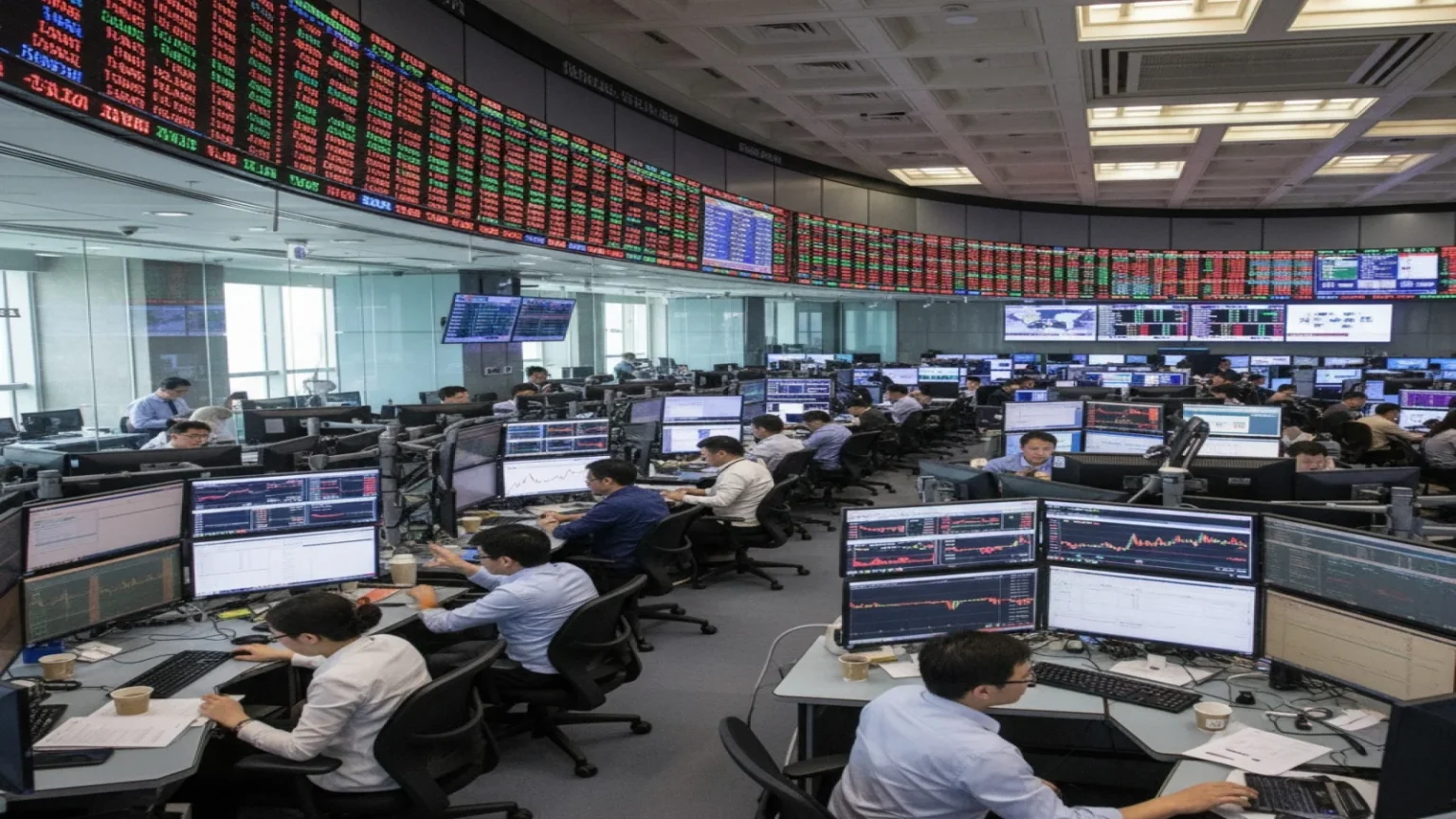 تراجع الأسهم الآسيوية مع مخاوف الذكاء الاصطناعي وسط تقلبات الأسواق العالمية