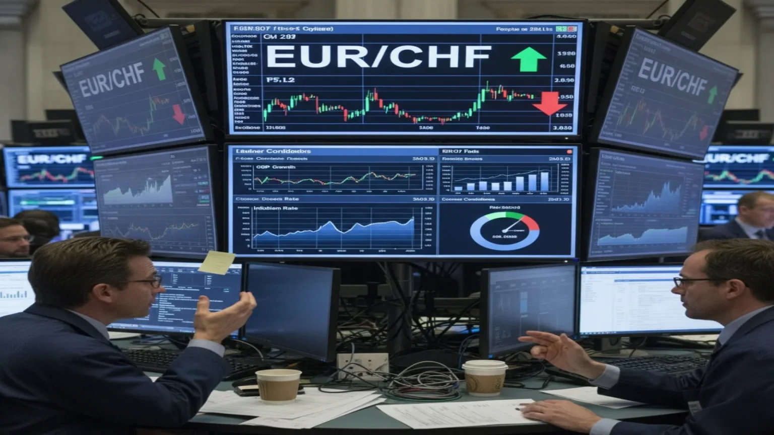 تراجع زوج يورو/فرنك مع استقرار التضخم السويسري ونتائج نمو منطقة اليورو