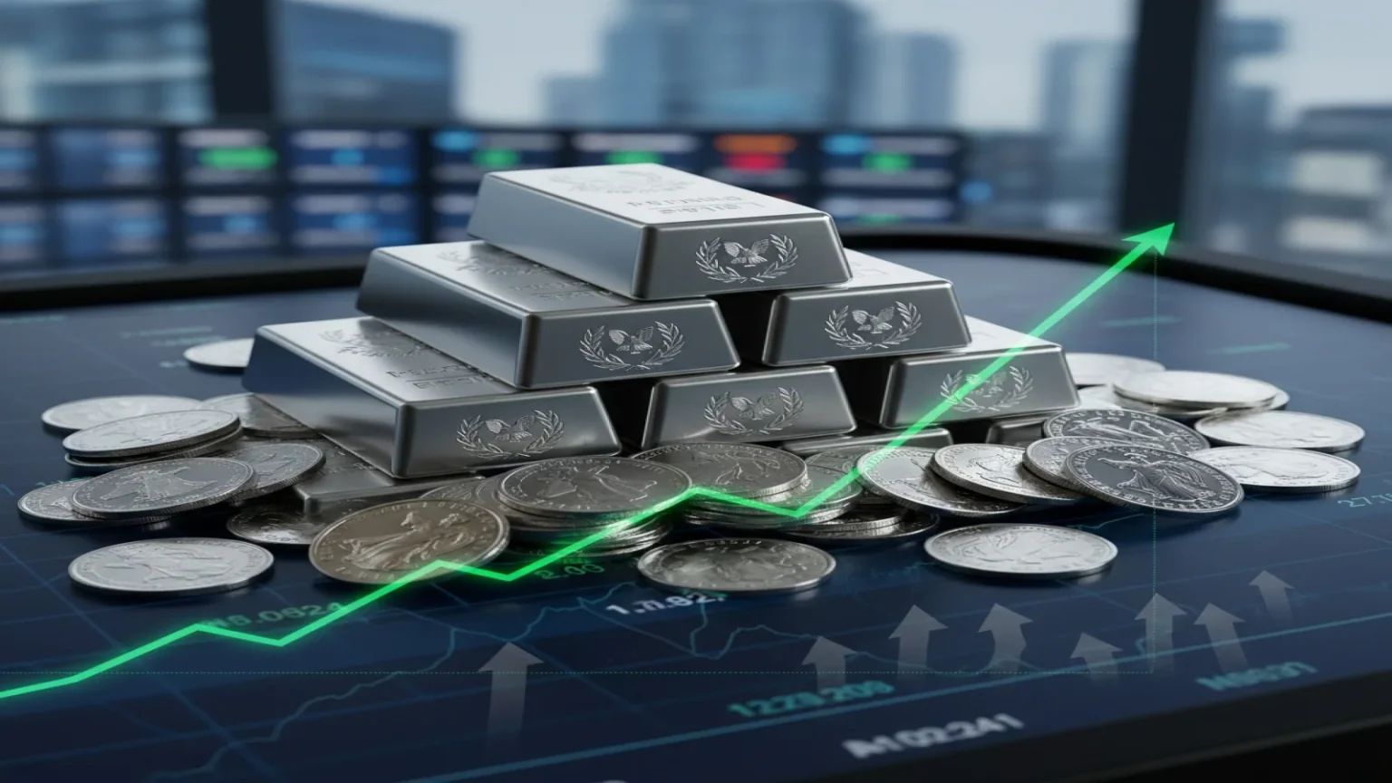 أسعار الفضة ترتفع إلى 89.64 دولار للأونصة مع انخفاض نسبة الذهب إلى الفضة