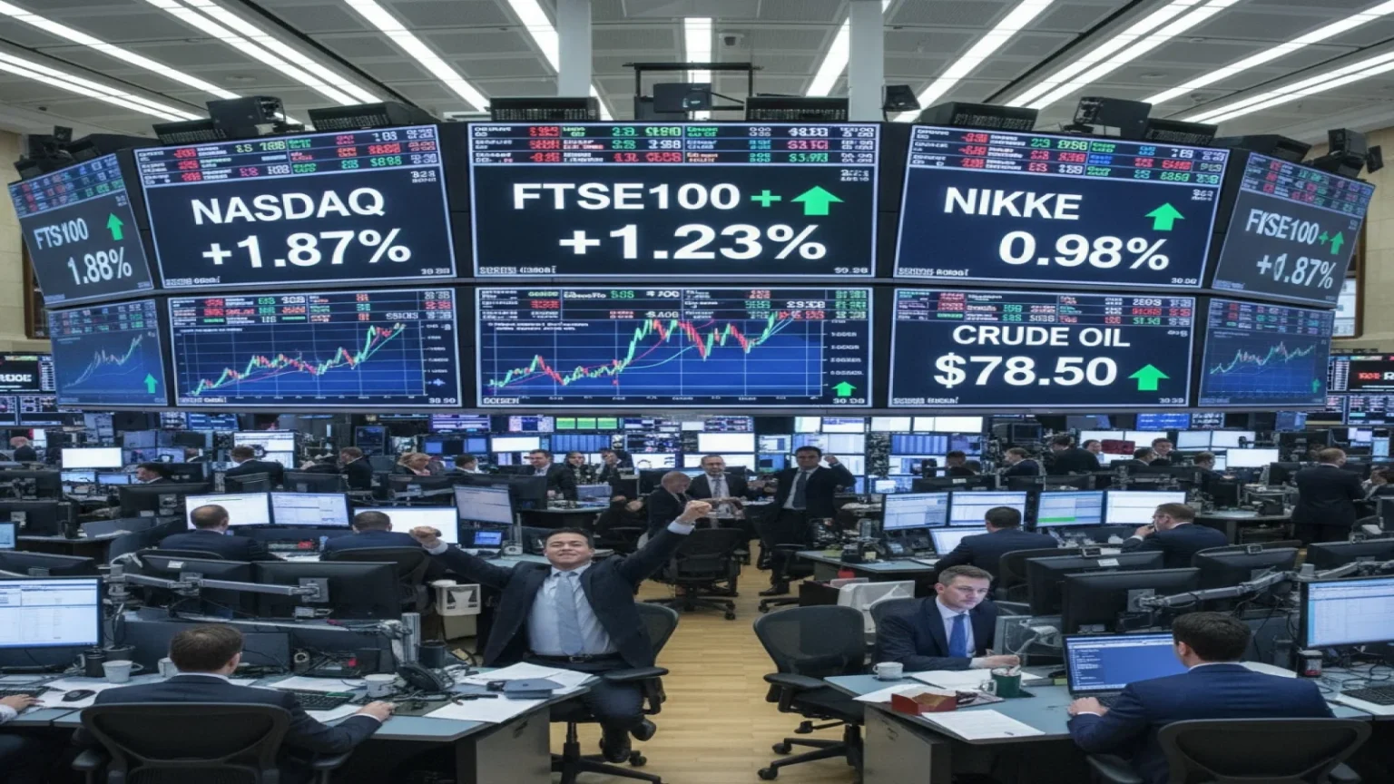 الأسهم العالمية ترتفع مع تراجع النفط وترقب قرار الفيدرالي الأمريكي