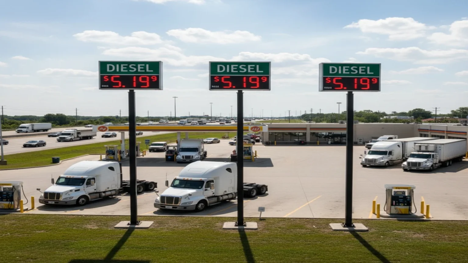 سعر الديزل في الولايات المتحدة يتجاوز 5 دولارات للغالون بسبب توترات إيران