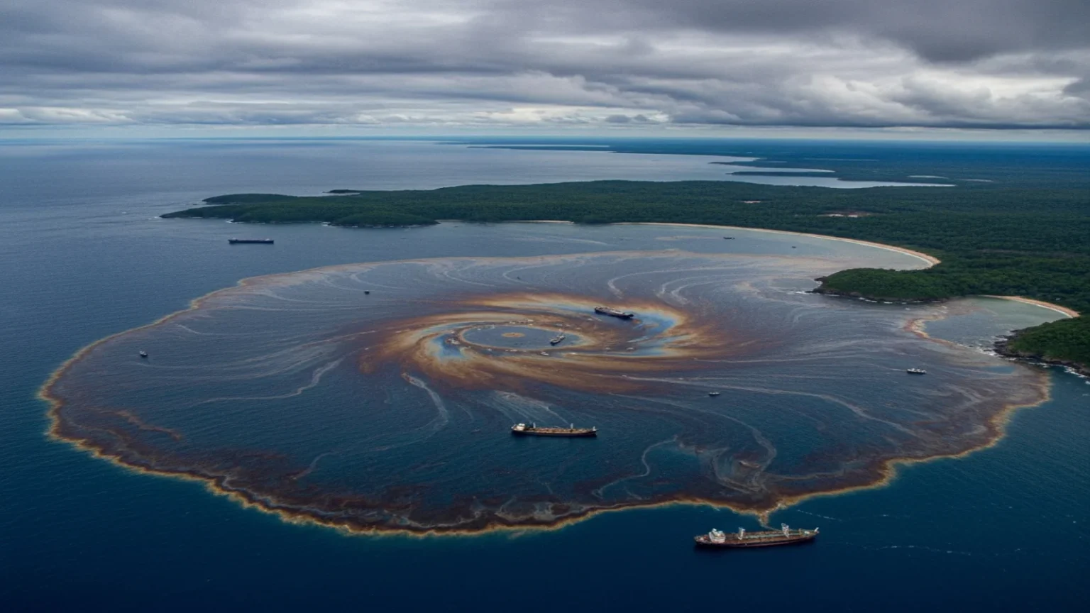 تسرب نفطي في خليج المكسيك يمتد 600 كيلومتر يشمل سبع محميات طبيعية