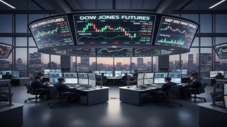 ارتفاع عقود داو جونز الآجلة وسط توترات إقليمية ونفور من المخاطرة