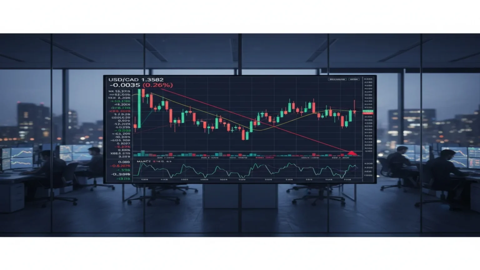 تراجع زوج دولار أمريكي/دولار كندي إلى 1.3550 مع استمرار الضغط البيعي