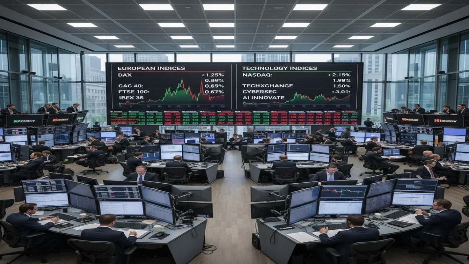الأسهم الأوروبية ترتفع بقيادة قطاع التكنولوجيا وسط تقلبات النفط
