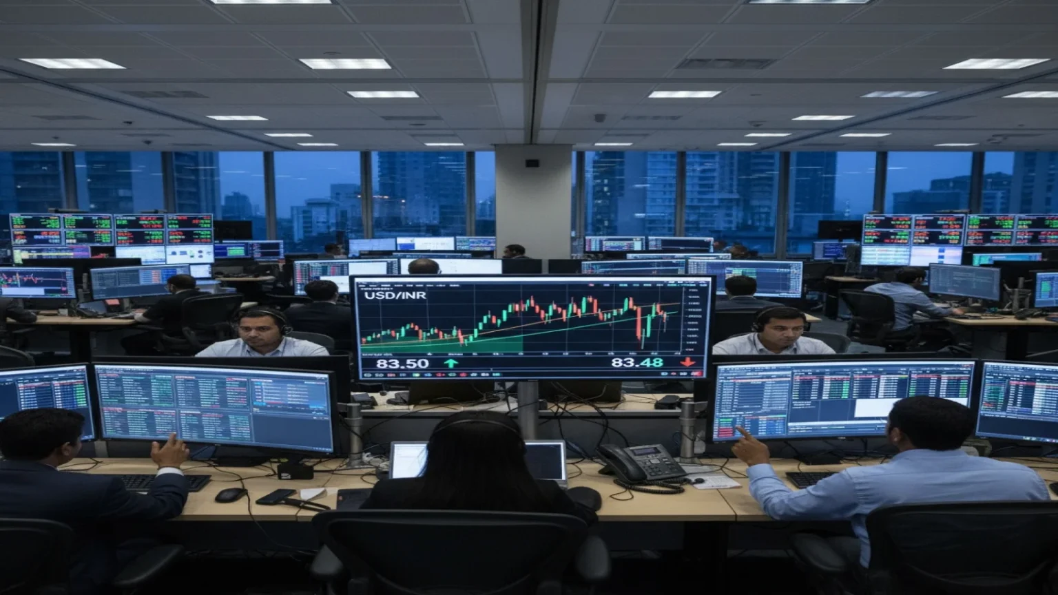 ثبات الدولار مقابل الروبية الهندية قبيل قرار الفيدرالي الأمريكي