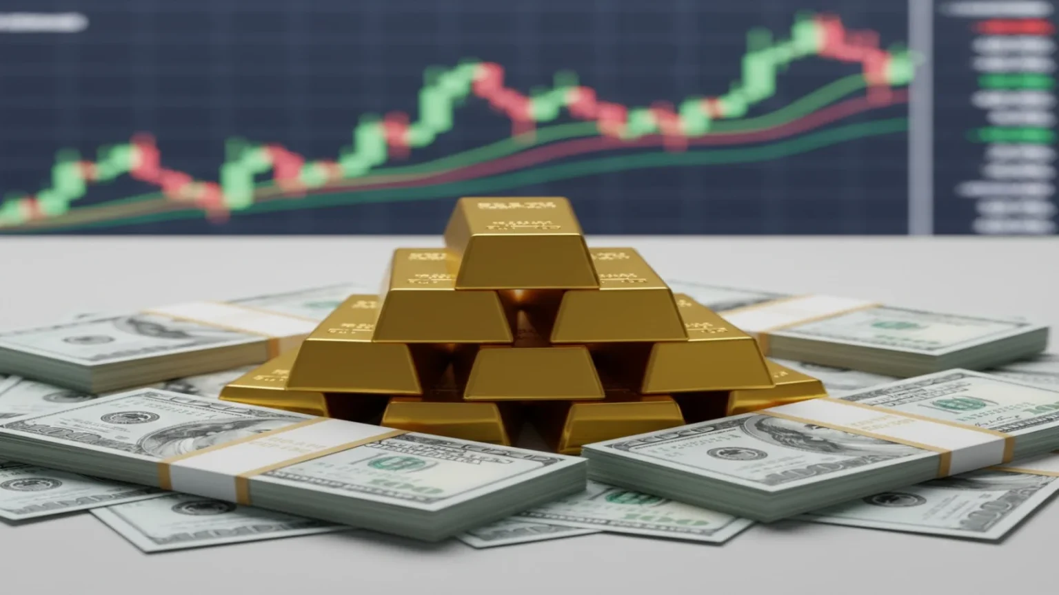 الذهب يتراجع مع صعود الدولار رغم التوترات في الشرق الأوسط قبل بيانات التضخم الأمريكية