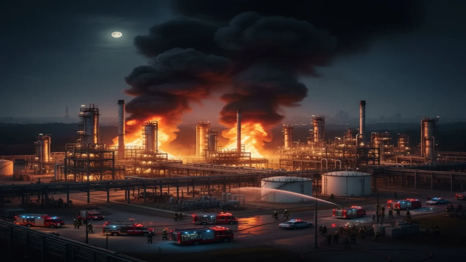حريق ضخم في مصفاة نفط بأستراليا والسلطات تحذر من التهافت على الوقود