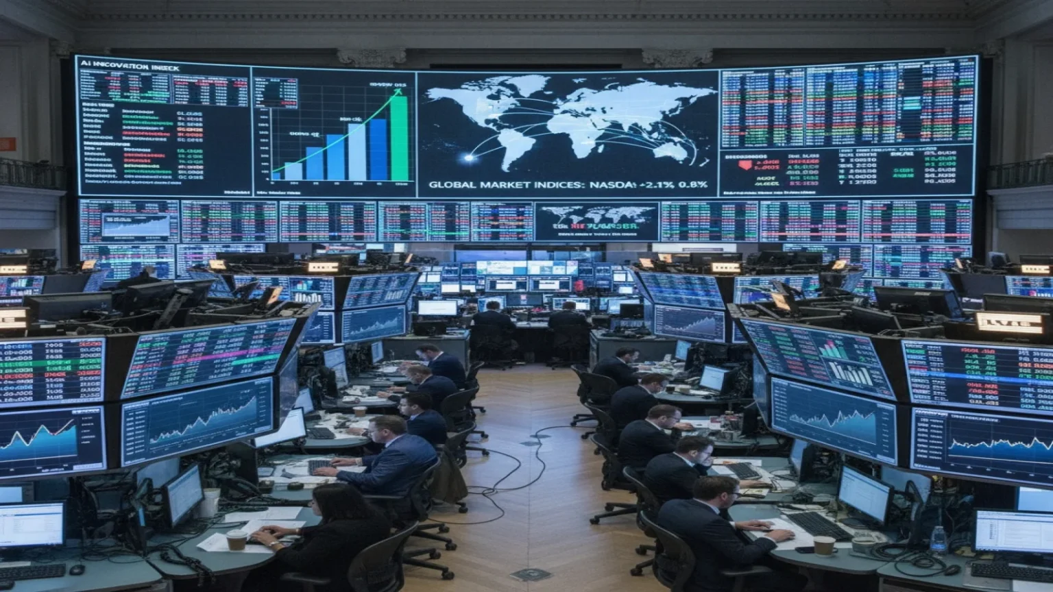 إتش إس بي سي يتوقع ارتفاع الأسهم العالمية مدعوماً بالذكاء الاصطناعي