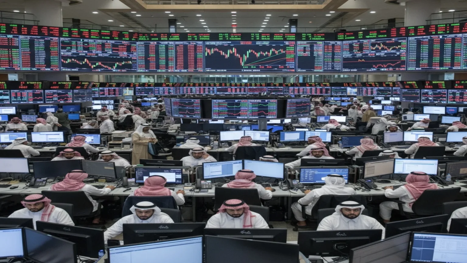 البورصة السعودية تتراجع قليلاً في أبريل مع انتقائية المستثمرين وسط ارتفاع النفط