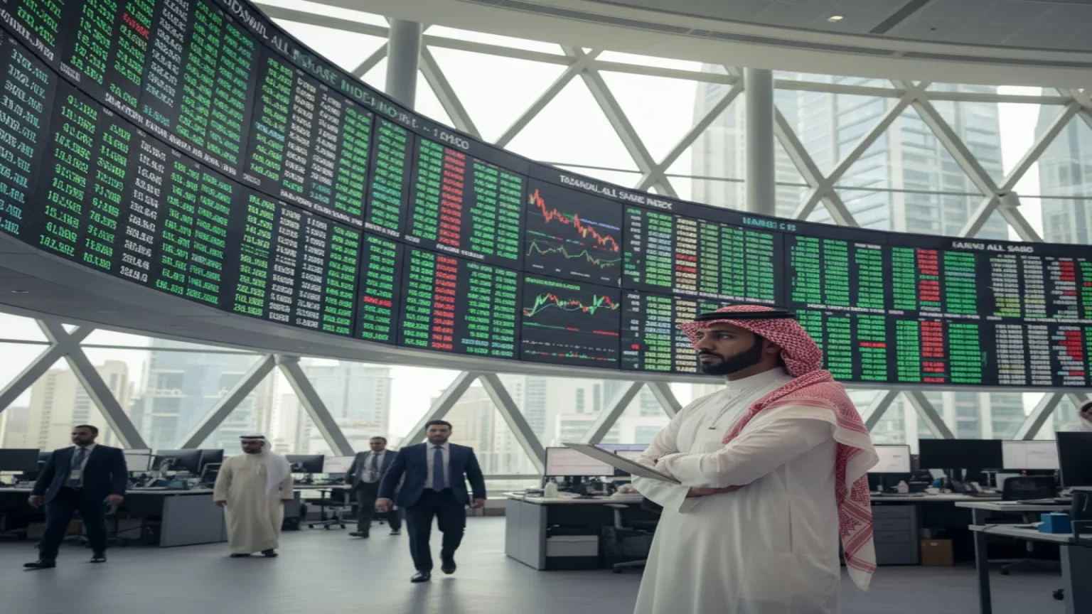المؤشر السعودي يواصل الارتفاع للجلسة الثالثة بدعم الراجحي وأرامكو