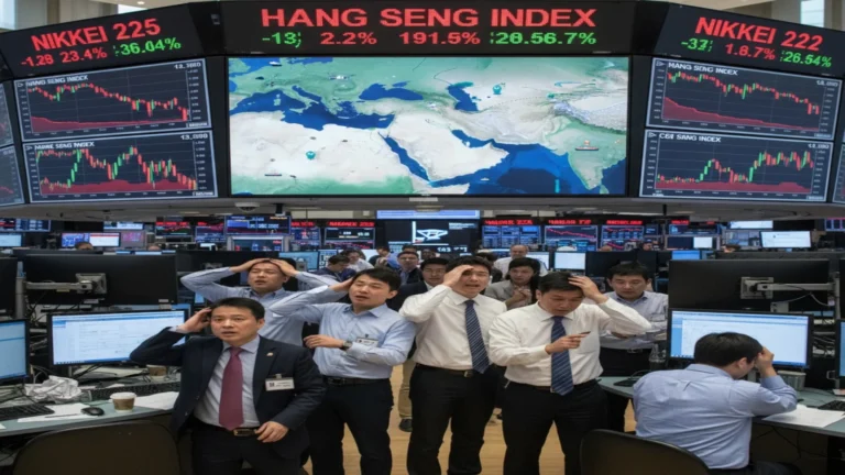 تراجع الأسهم الآسيوية مع تصاعد التوترات حول مضيق هرمز ووقف محادثات السلام