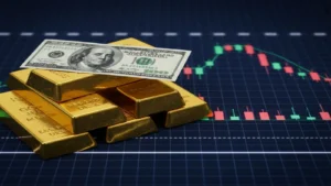 الذهب يحاول كسر دعم ثانوي وسط صعود النفط والدولار الأمريكي