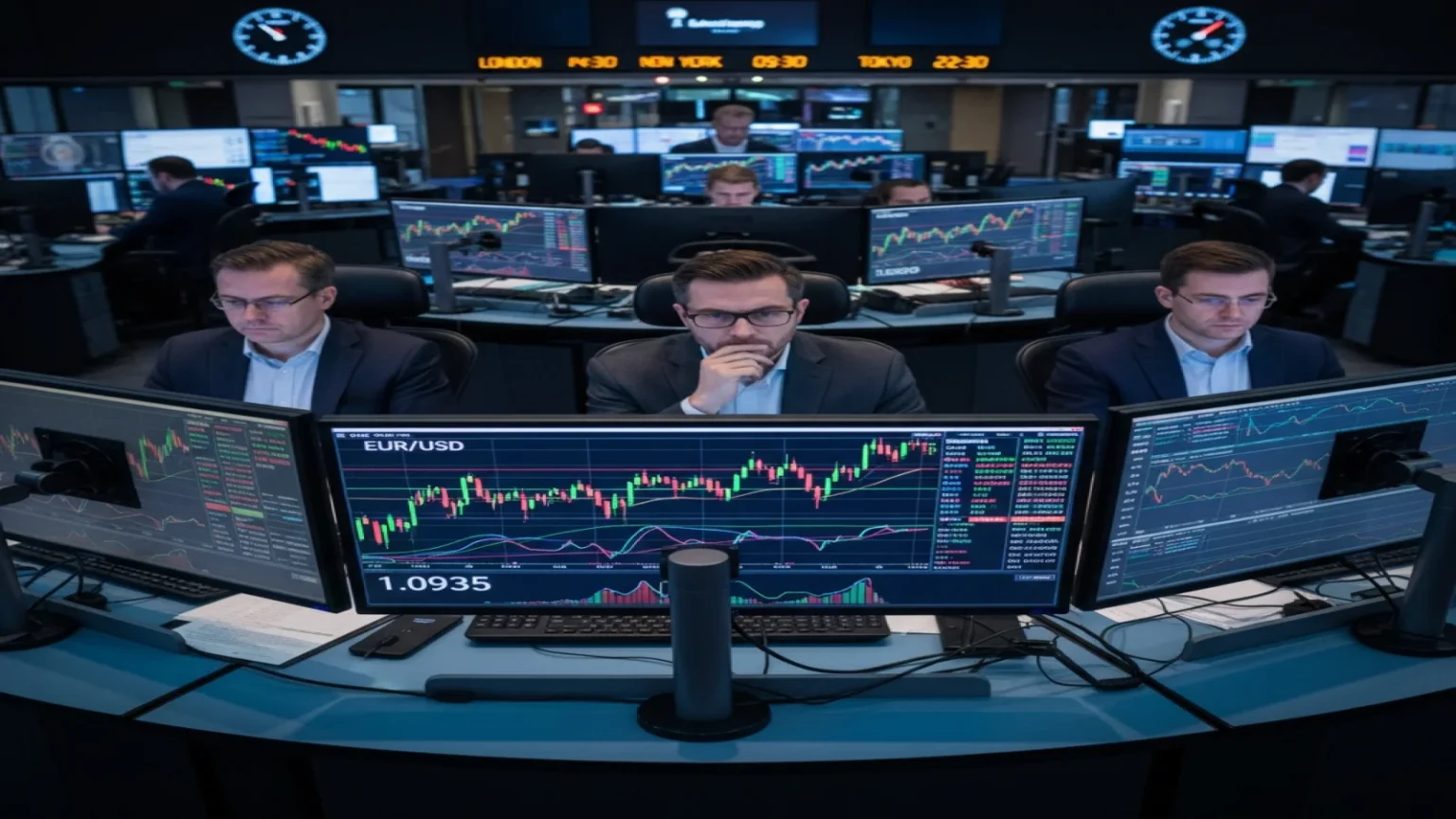 زوج يورو دولار يرتفع قرب 1.1700 مع استمرار الحذر في الأسواق