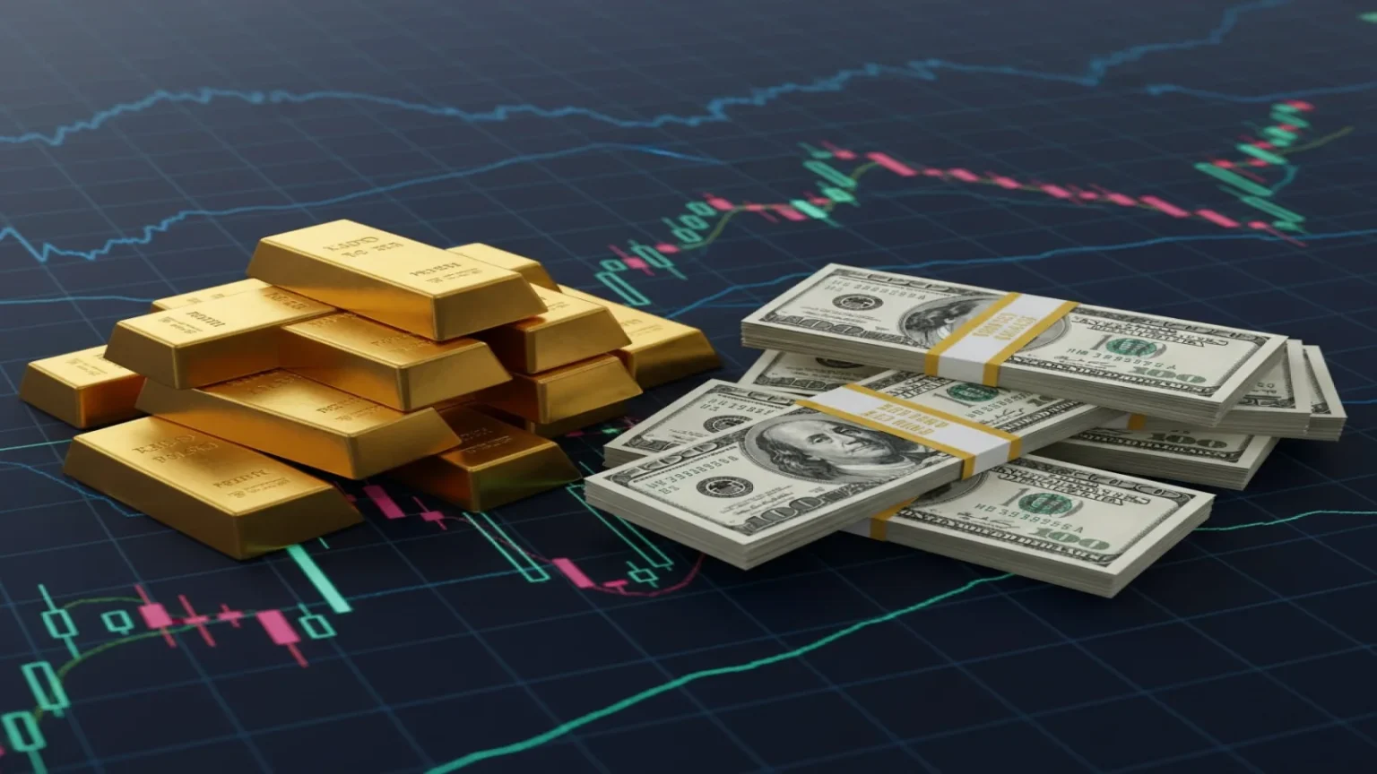 الذهب يتراجع دون أعلى مستوى بأربعة أسابيع وسط صعود الدولار الأمريكي