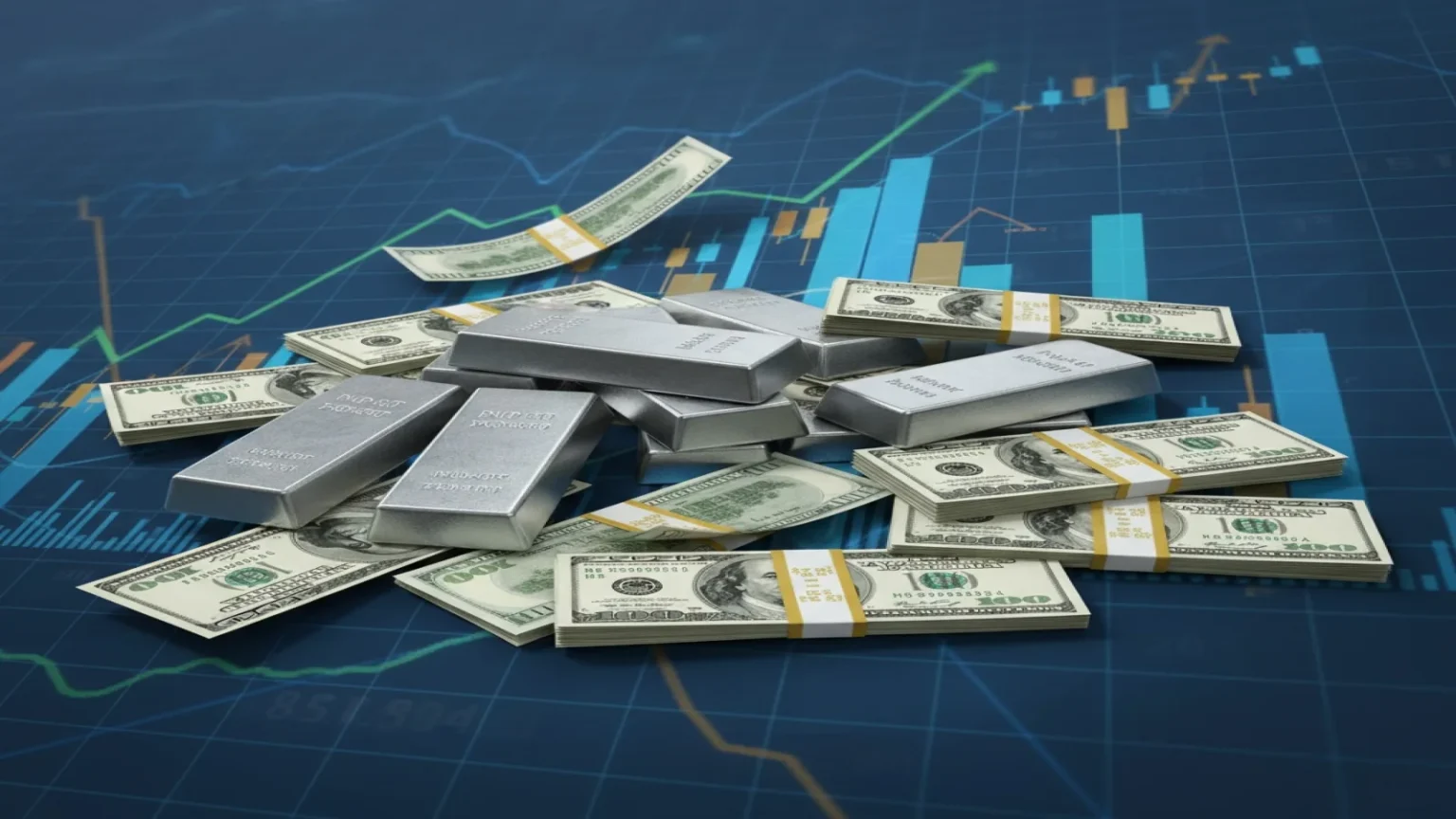 الفضة تتجه نحو اختراق 77 دولار مع دعم فني قوي في XAG/USD