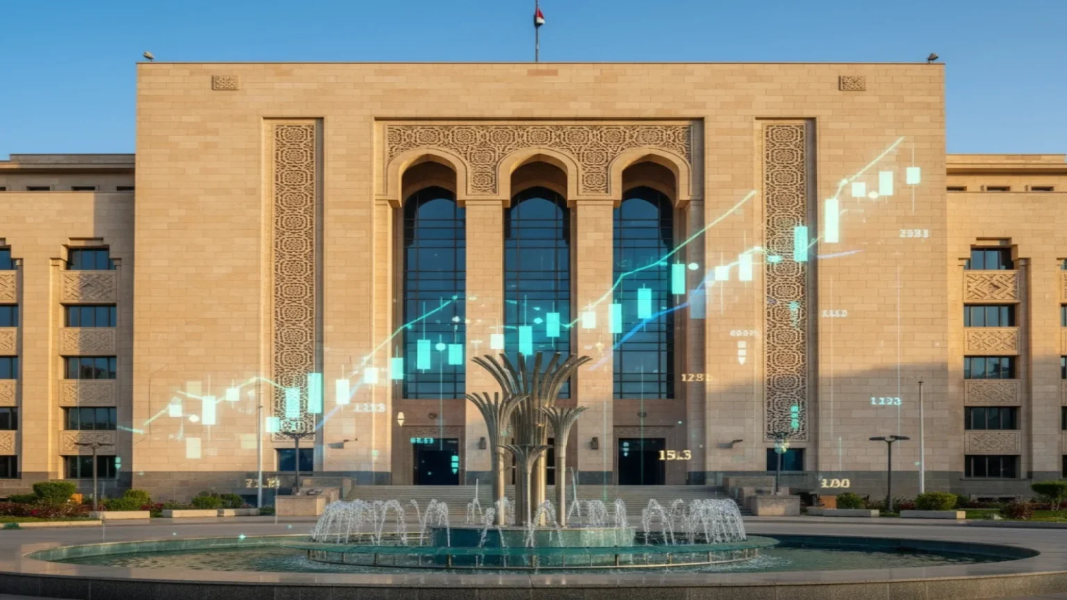 المركزي المصري يثبت أسعار الفائدة ويتوقع تباطؤ التضخم منتصف 2027