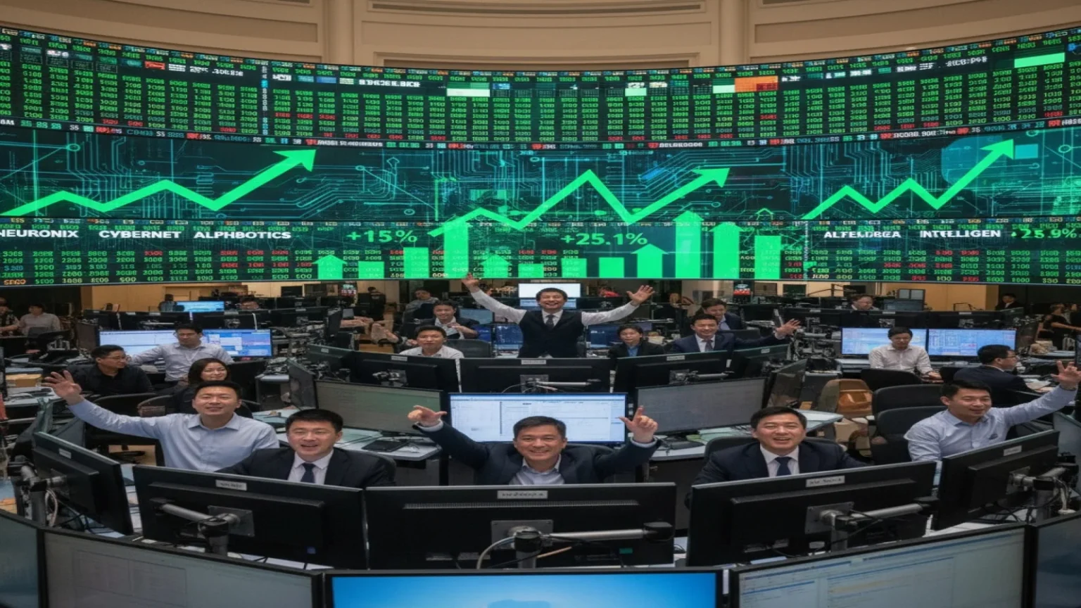 أسهم آسيا ترتفع بدعم رهانات الذكاء الاصطناعي والطروحات التقنية
