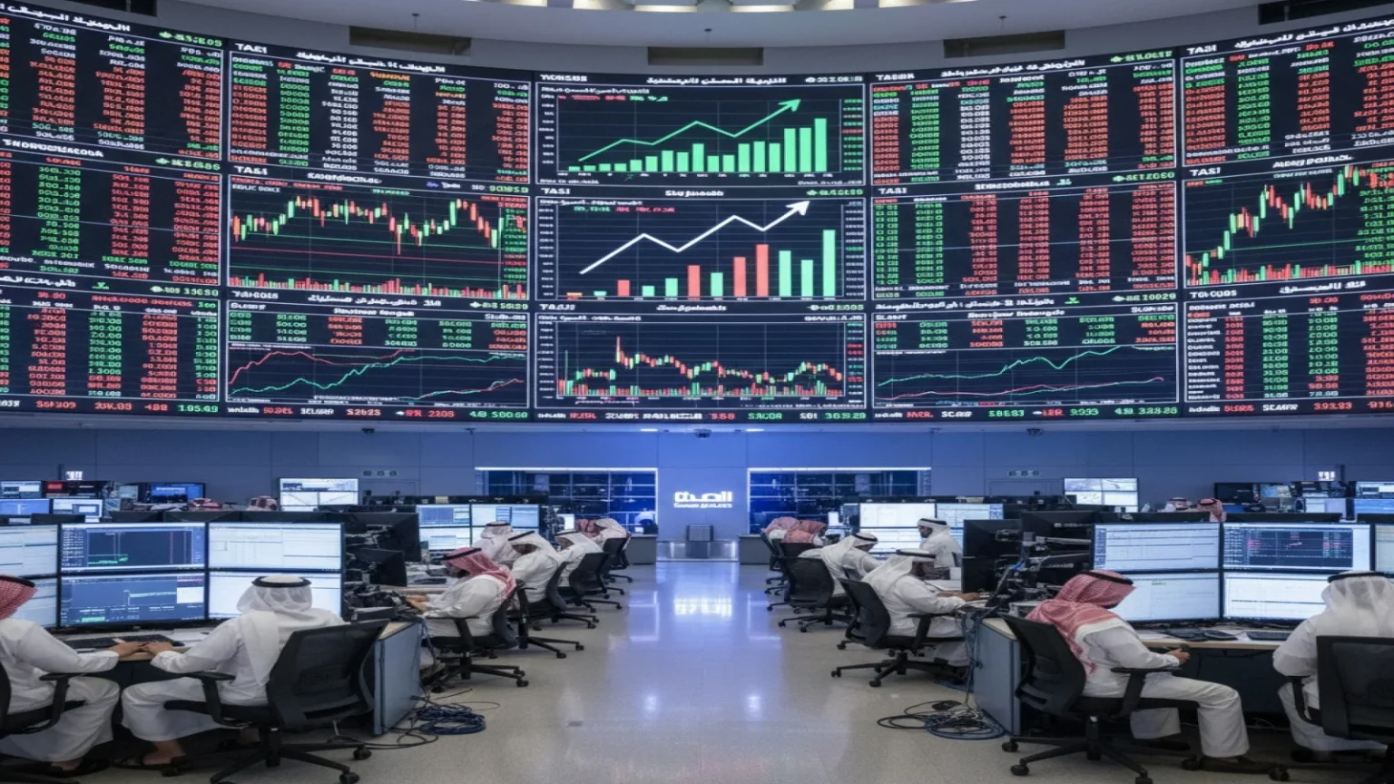 تثبيت بورصة السعودية قرب 11019 نقطة مع دعم البنوك وسط تطورات الشرق الأوسط