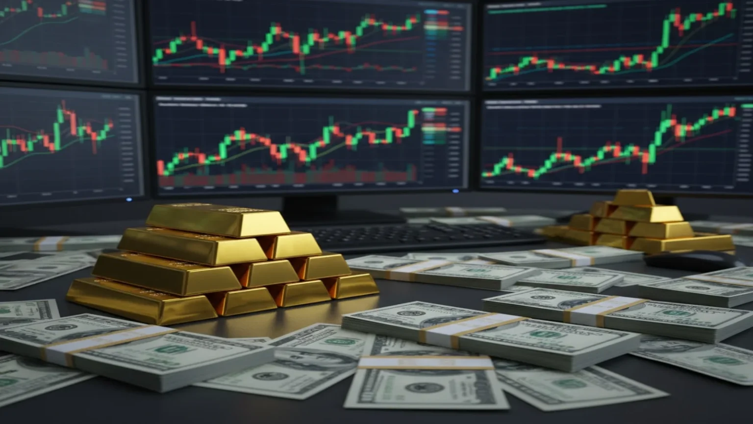 الذهب يصعد بأكثر من 3% مع تراجع النفط والدولار وسط توقعات اتفاق إيراني أمريكي
