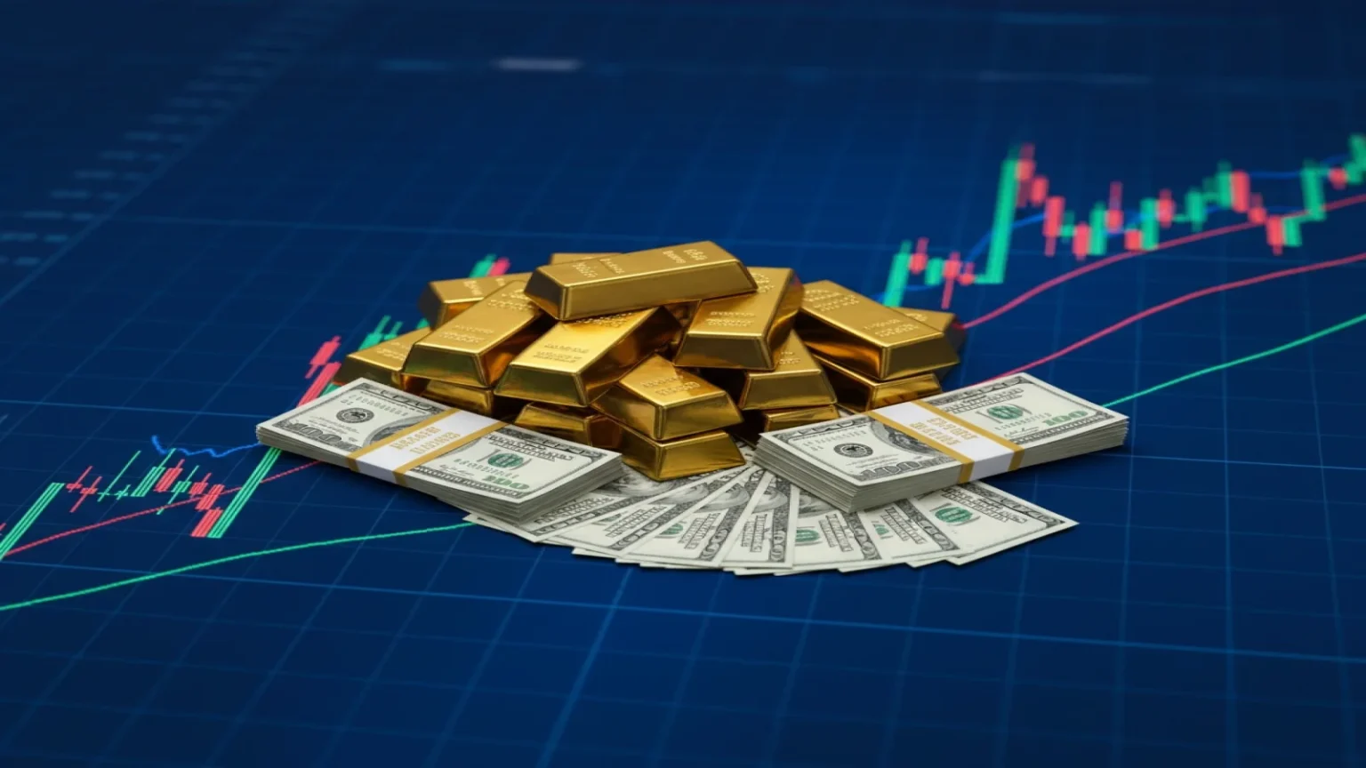 الذهب يتراجع بفعل دعم الدولار وارتفاع توقعات رفع الفائدة الأمريكية