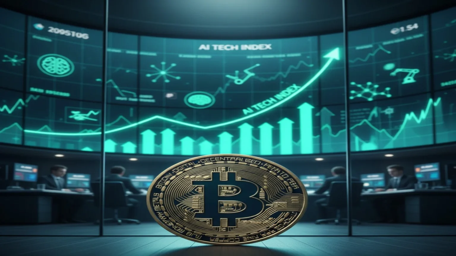 بتكوين تتراجع وسط ارتفاع أسهم الذكاء الاصطناعي ومخاوف من بيع استراتيجي