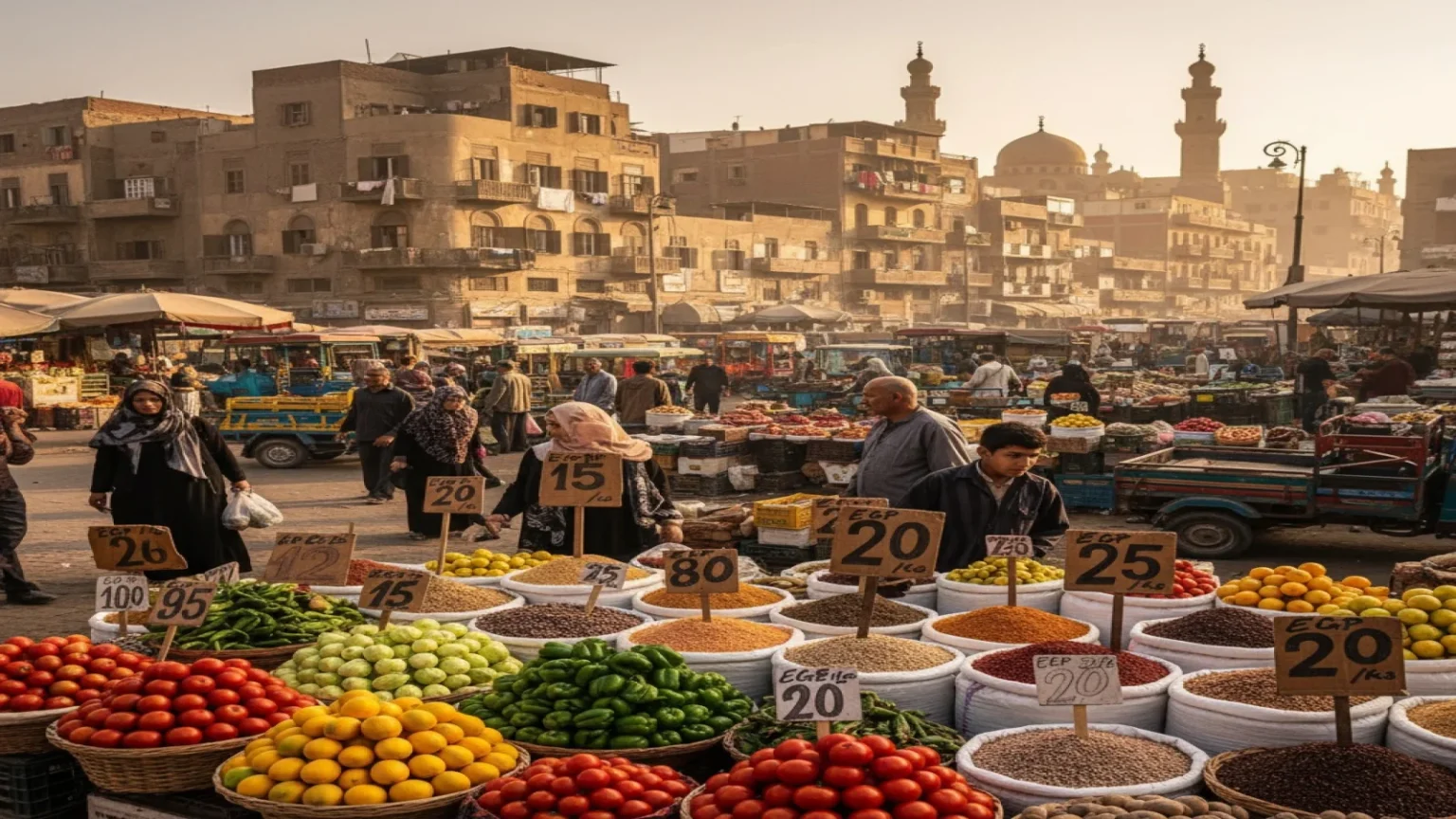تراجع التضخم السنوي في المدن المصرية إلى 14.6% خلال مايو 2026